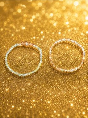 Moonlit Masquerade Bracelet Set | Labyrinth-Inspired Crystal Duo